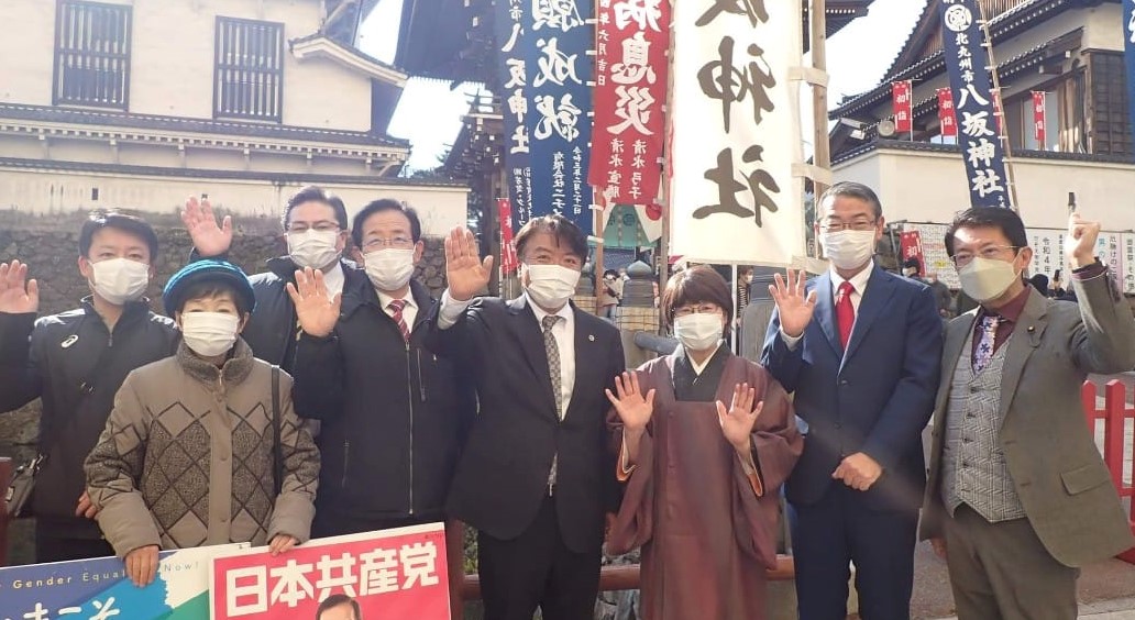 元旦宣伝　八坂神社