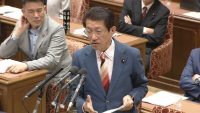 ５月２７日　予算委下村参考人質疑