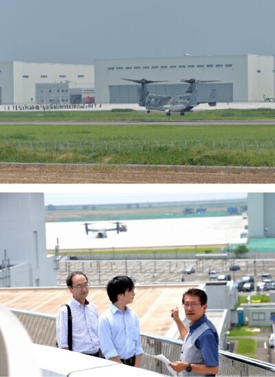 佐賀空子にオスプレイ飛来