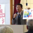 国政報告をする田村氏＝８日、福岡県宗像市